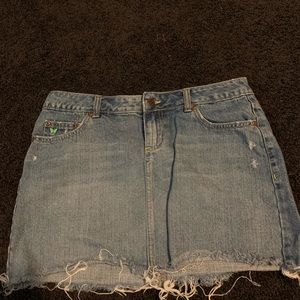 vintage denim skirt